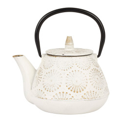 Théière en fonte "Lotus blanc" 1L