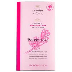 Tablette de chocolat Poivre Rose