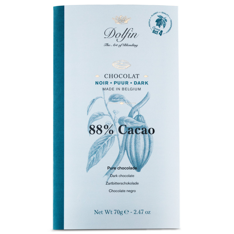 Tablette de chocolat 88% De Cacao