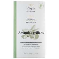 Tablette de chocolat Amandes Grillées (Lait)