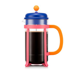 Cafetière à piston "JAVA Multicolore" 8 tasses