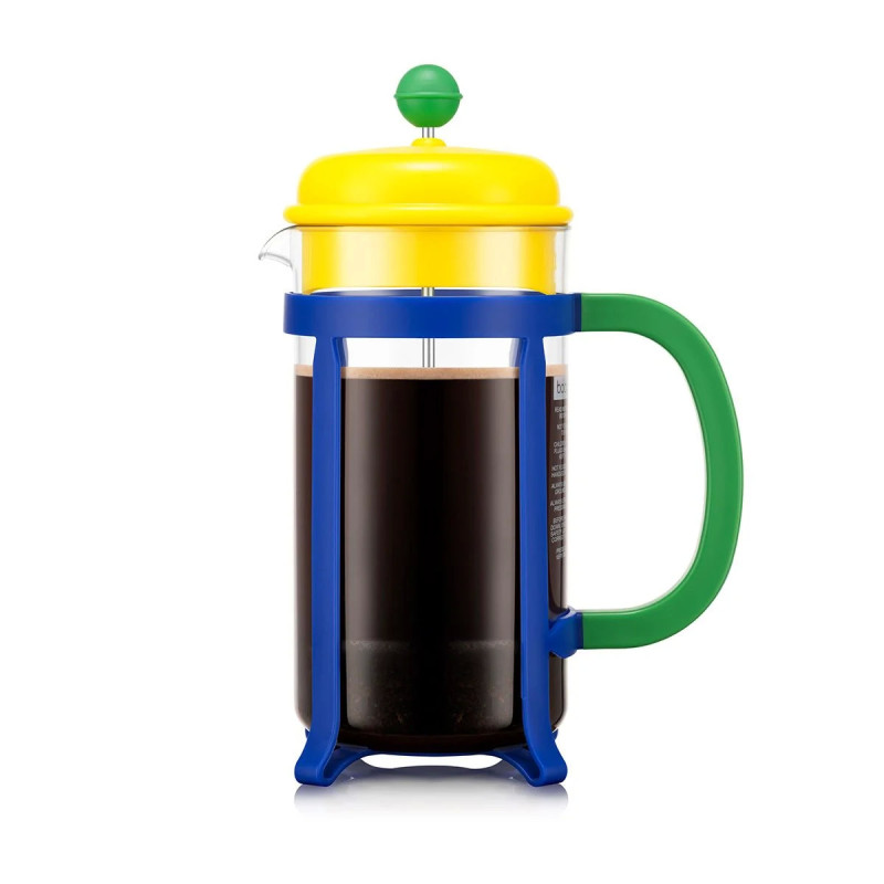 Cafetière à piston "JAVA Multicolore" 8 tasses