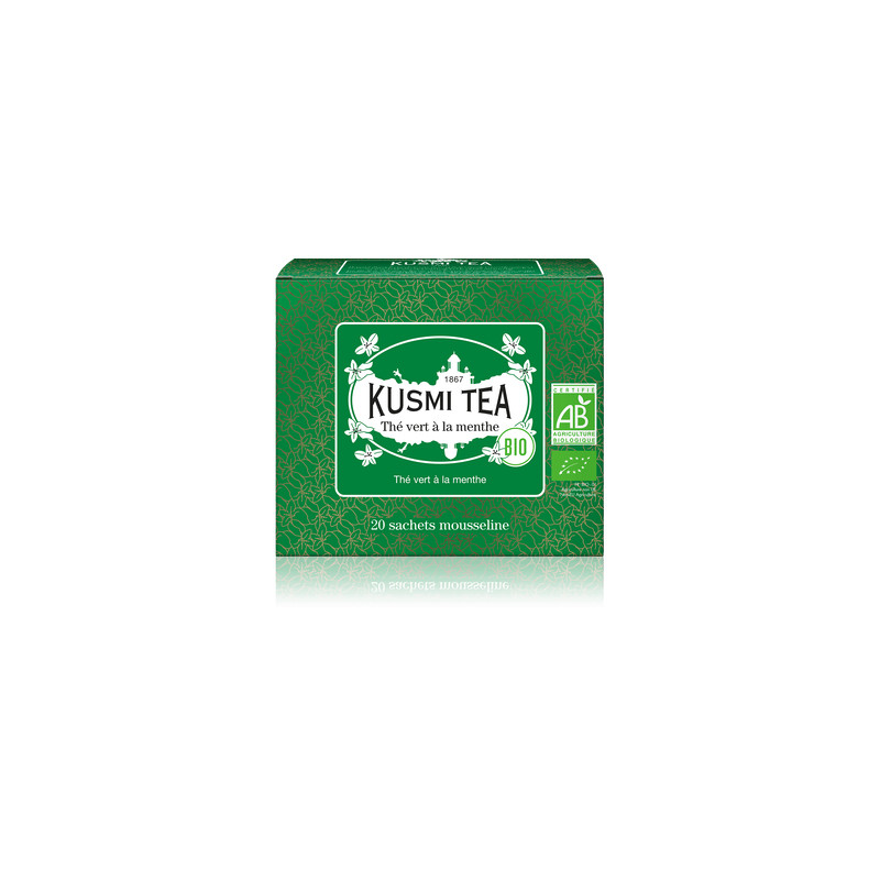 Thé en sachet : Thé vert à la menthe - 20 sachets