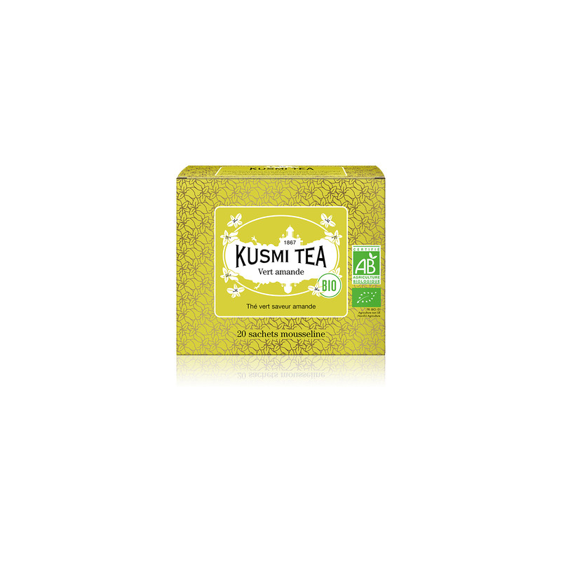 Thé en sachet : Vert Amande - 20 sachets Thé en sachet : Vert Amande - 20 sachets