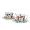 Coffret 2 tasses & sous-tasses "Le monde des chats"