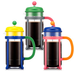 Cafetière à piston "JAVA Multicolore" 8 tasses