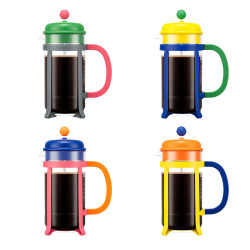 Cafetière à piston "JAVA Multicolore" 8 tasses