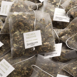 Thé en sachet : Tilleul-menthe poivrée, 25 sachets Cristal®